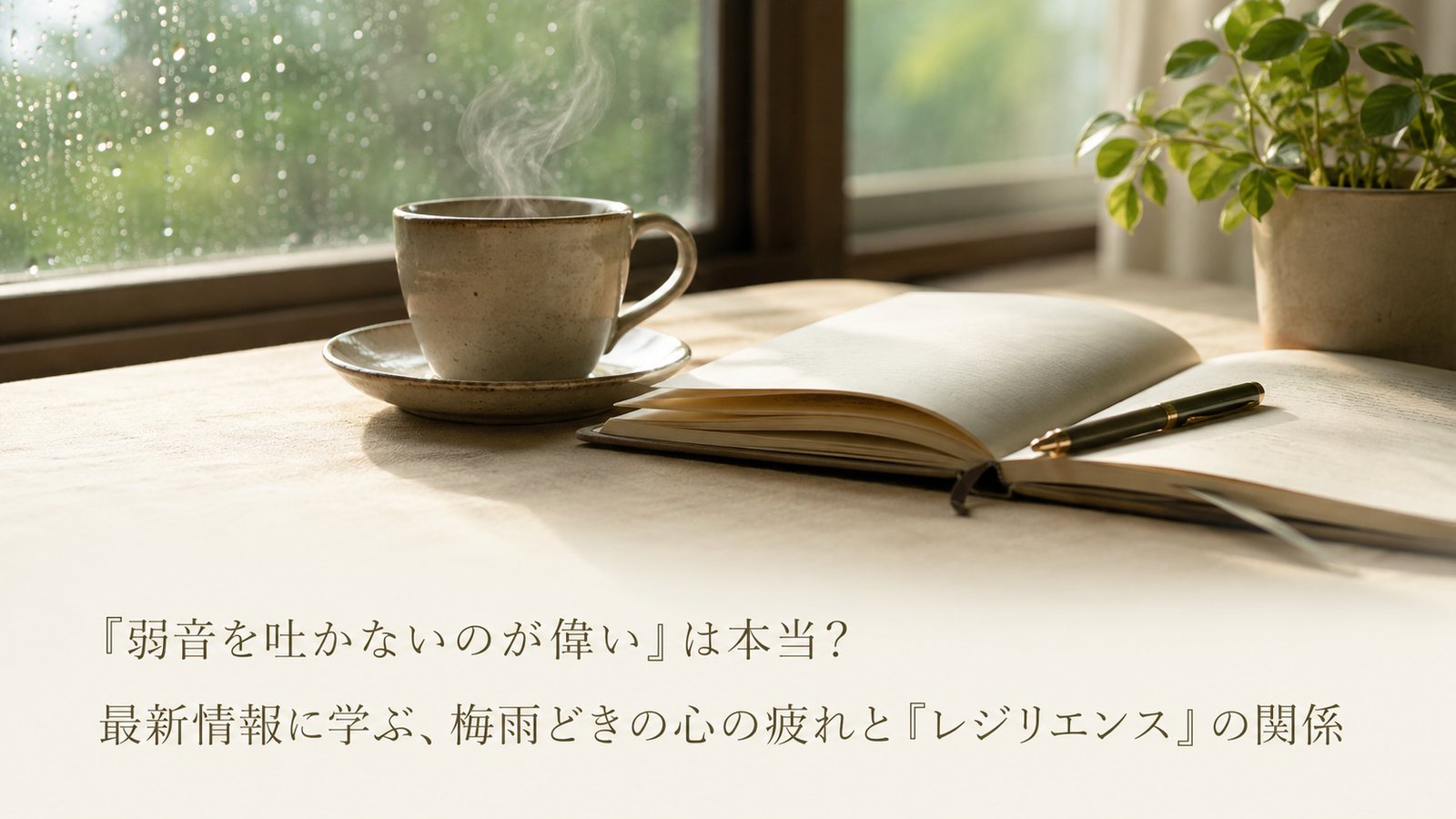「弱音を吐かないのが偉い」は本当？最新情報に学ぶ、梅雨どきの心の疲れと『レジリエンス』の関係