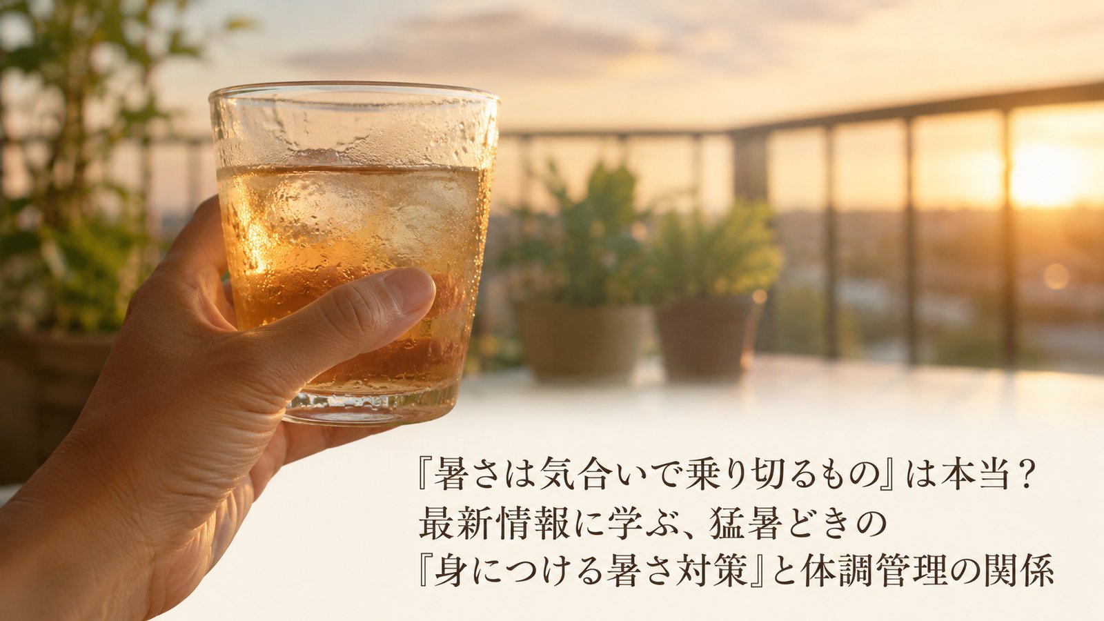 「暑さは気合いで乗り切るもの」は本当？最新情報に学ぶ、猛暑どきの『身につける暑さ対策』と体調管理の関係