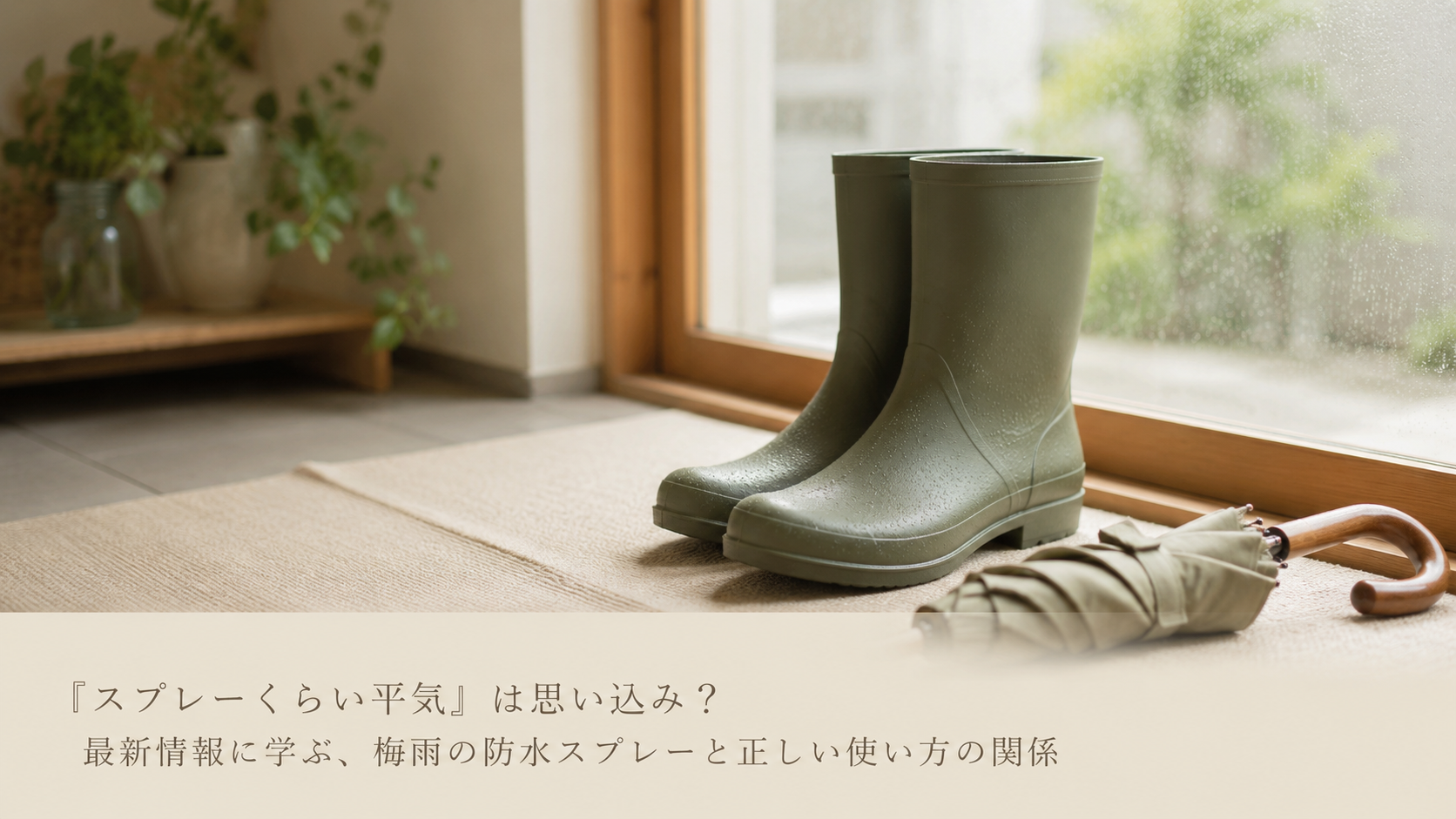 「スプレーくらい平気」は思い込み？最新情報に学ぶ、梅雨の防水スプレーと正しい使い方の関係